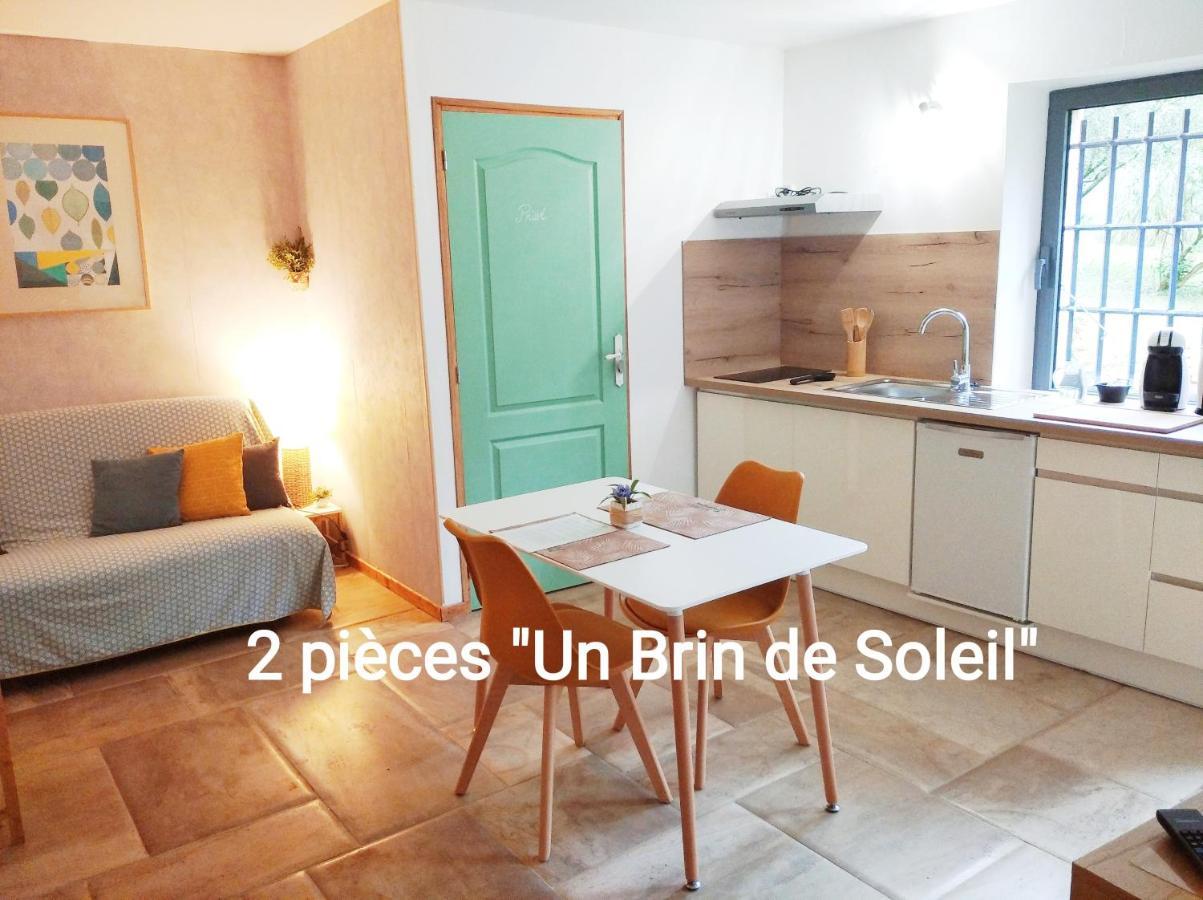 2 Pieces "Le Brin De Soleil" Gites Appart 'Hotel L'Echappee Belle D'Aubenas Logement 1 Sur 3 Ngoại thất bức ảnh