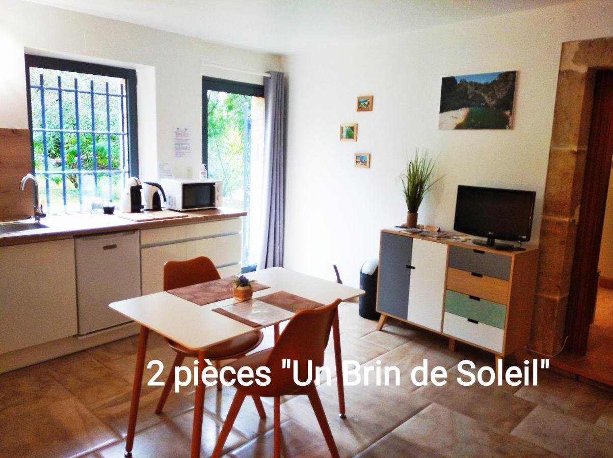 2 Pieces "Le Brin De Soleil" Gites Appart 'Hotel L'Echappee Belle D'Aubenas Logement 1 Sur 3 Ngoại thất bức ảnh