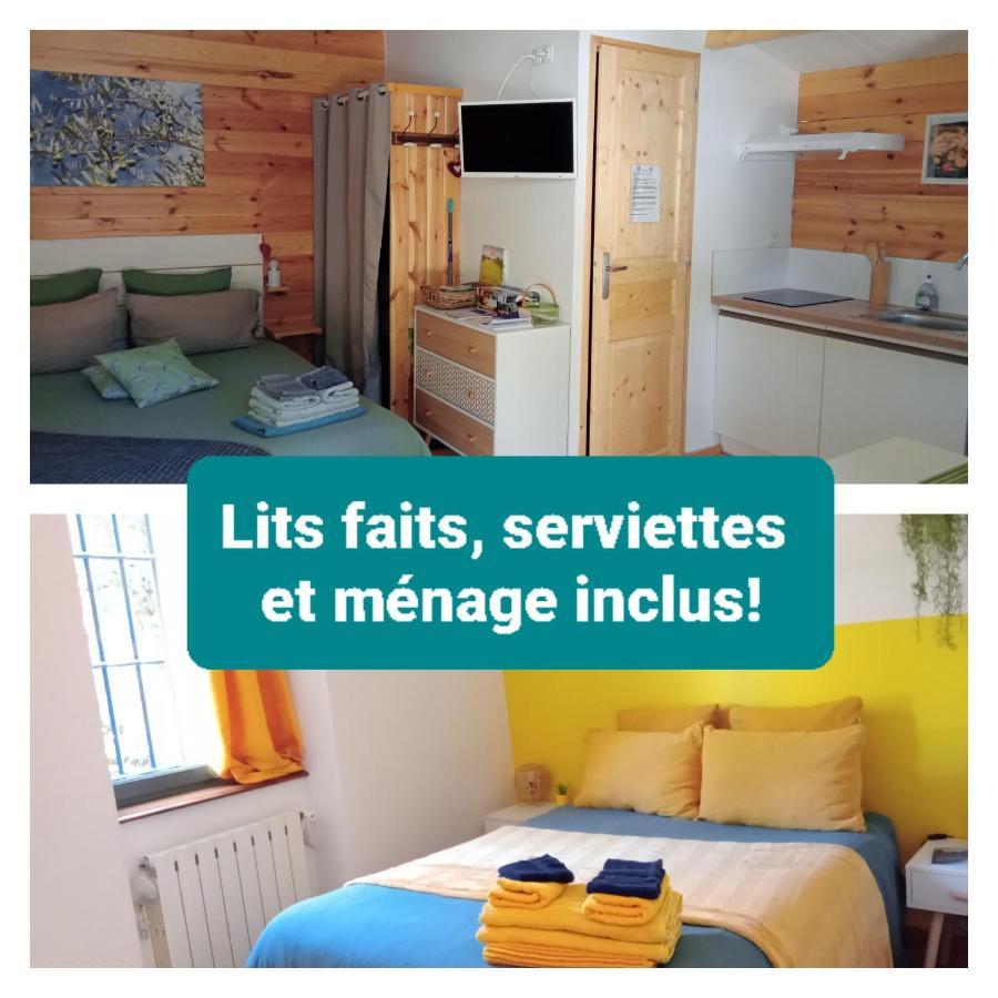 2 Pieces "Le Brin De Soleil" Gites Appart 'Hotel L'Echappee Belle D'Aubenas Logement 1 Sur 3 Ngoại thất bức ảnh